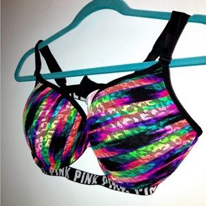 36D | Multi Color 🐆 Leopard Lace Bra
